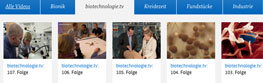 Alle Folgen von biotechnologie.tv auf einen Blick: Videorubrik