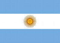 Die Flagge von Argentinien 