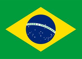 Die Flagge von Brasilien