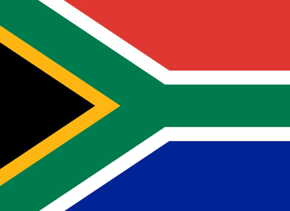 Die Flagge von Südafrika