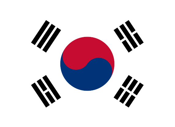 Flagge von Südkorea