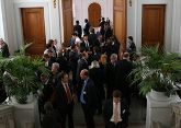 Nach der Preisverleihung gab es reichlich Stoff für Gespräche im Foyer der Kaiserin-Friedrich-Stiftung in Berlin.