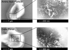 Biochips aus dem Laserdrucker - statt mit Farbpigmenten werden hier mit Eiweißbausteinen Peptide nach Kundenwunsch gedruckt. 