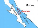 Das Guaymas-Becken an der Westküste von Mexiko. Dort wurde die Mikrobengemeinschaft entdeckt.