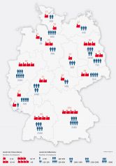 Dedizierte Biotechnologie-Unternehmen und ihre Mitarbeiter verteilt nach Bundesländern